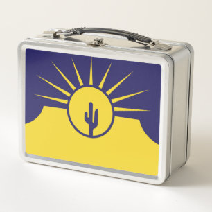 Mesa city flag metal lunch box