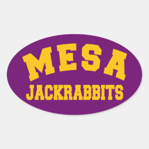 Mesa Jackrabbits Oval Sticker