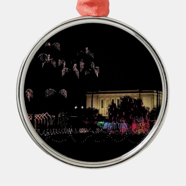 Mesa temple christmas lights metal tree decoration (Front)