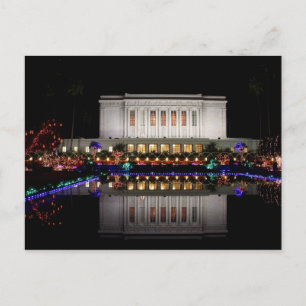 Mesa Temple reflection Postcard