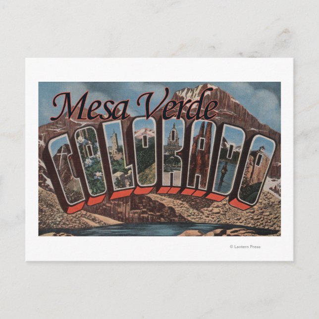 Mesa Verde, Colorado - Large Letter Scenes Postcard (Front)