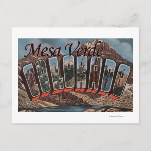 Mesa Verde, Colorado - Large Letter Scenes Postcard
