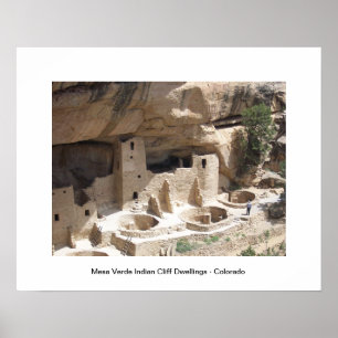 Mesa Verde Indian Cliff Dwellings Poster