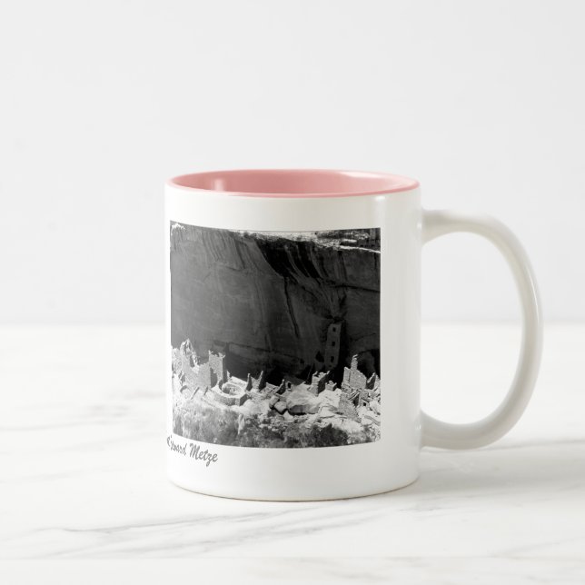 Mesa Verde National Park 2 Pictures Two-Tone Coffee Mug (Right)