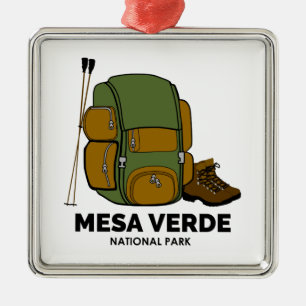 Mesa Verde National Park Backpack Metal Tree Decoration