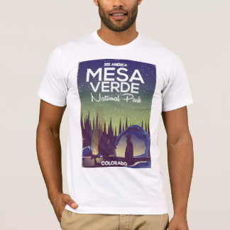 Mesa Verde National Park Camping travel poster T-Shirt