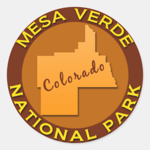 Mesa Verde National Park, Colorado Classic Round Sticker
