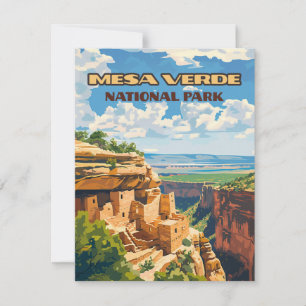 Mesa Verde National Park Colorado Cliff House Card