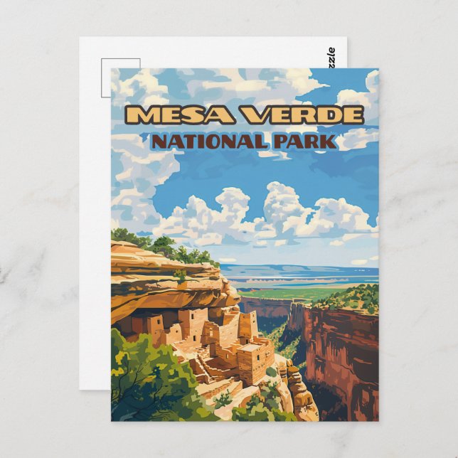 Mesa Verde National Park Colorado Cliff House Postcard (Front/Back)
