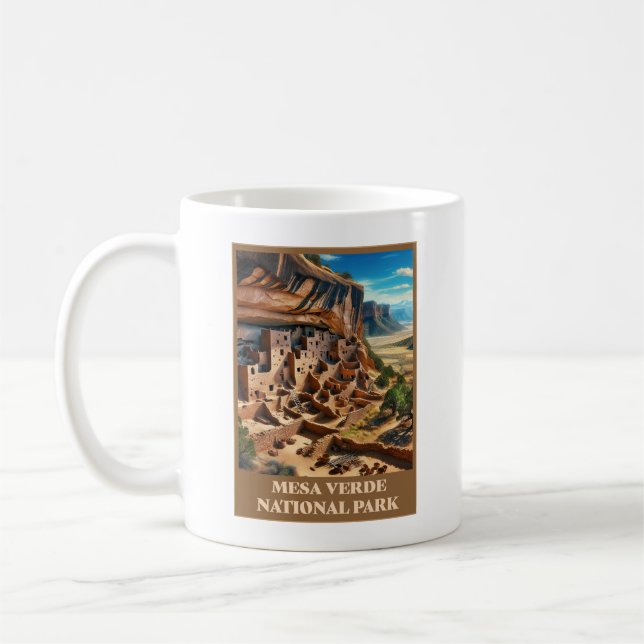 Mesa Verde National Park Colorado Coffee Mug (Left)