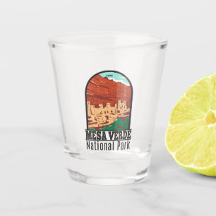 Mesa Verde National Park Colorado Colourful Vintag Shot Glass
