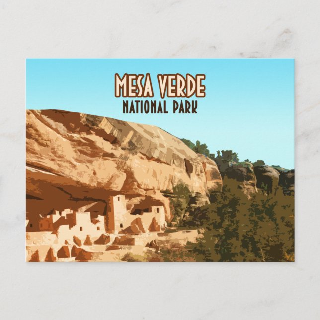 Mesa Verde National Park Colorado Postcard (Front)