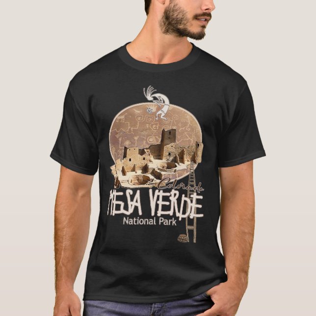 Mesa Verde National Park Colorado Souvenir Anasazi T-Shirt (Front)