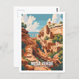 Mesa Verde National Park Colorado USA Postcard