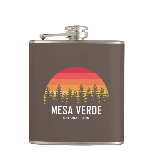 Mesa Verde National Park Hip Flask (Front)