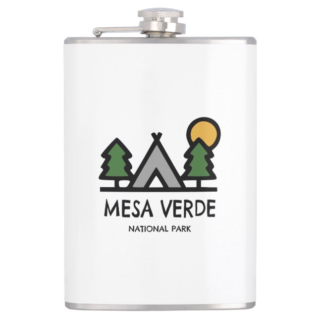 Mesa Verde National Park Hip Flask (Front)