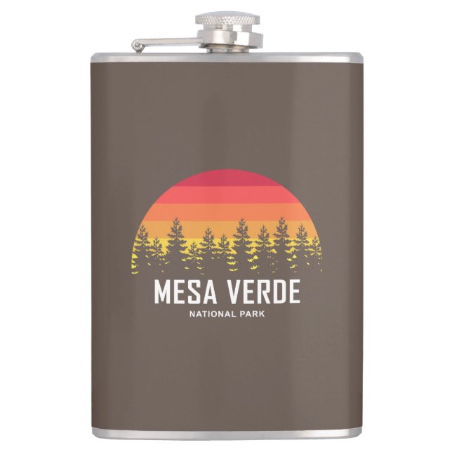 Mesa Verde National Park Hip Flask (Front)
