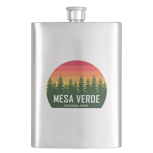 Mesa Verde National Park Hip Flask (Front)