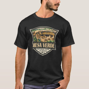 Mesa Verde National Park Illustration Travel Art T-Shirt