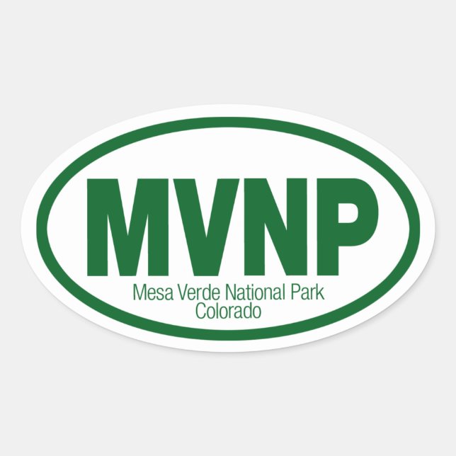 Mesa Verde National Park Oval Sticker (Front)