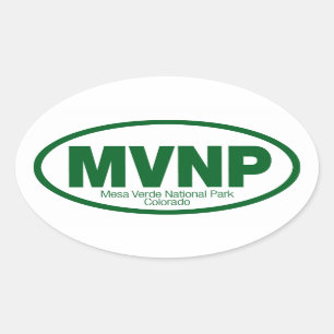 Mesa Verde National Park Oval Sticker