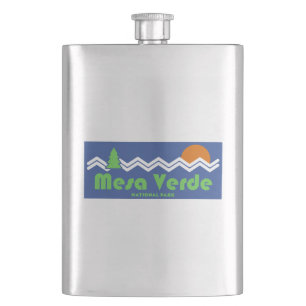 Mesa Verde National Park Retro Hip Flask