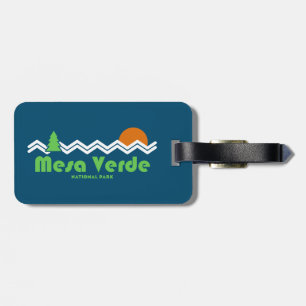 Mesa Verde National Park Retro Luggage Tag