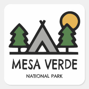 Mesa Verde National Park Square Sticker