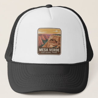 Mesa Verde National Park Vintage Badge Trucker Hat