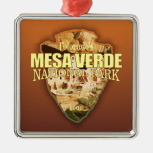 Mesa Verde NP (arrowhead) Metal Tree Decoration