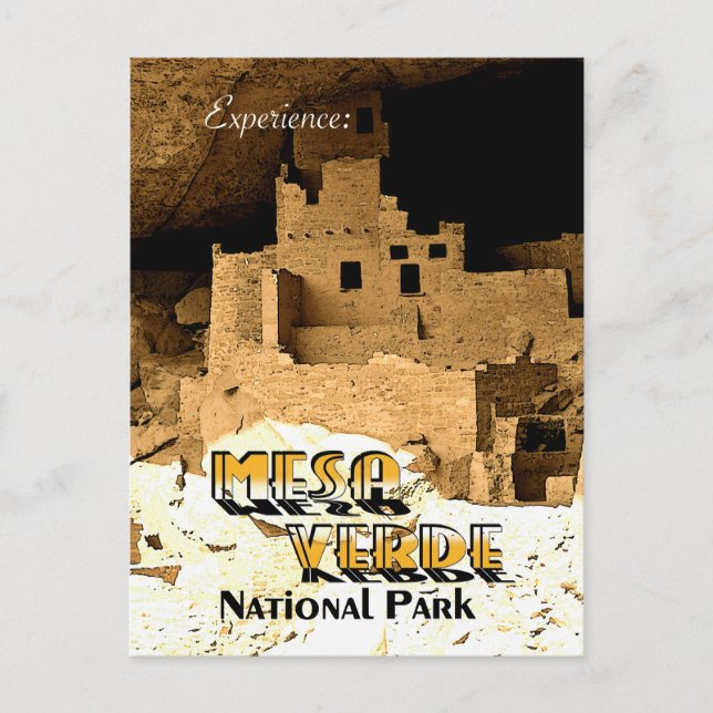 Mesa Verde - Vintage Style Postcard (Front)