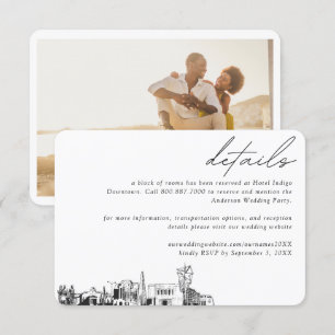 Mesa Wedding Hotel Room Block Details Small Enclosure Card