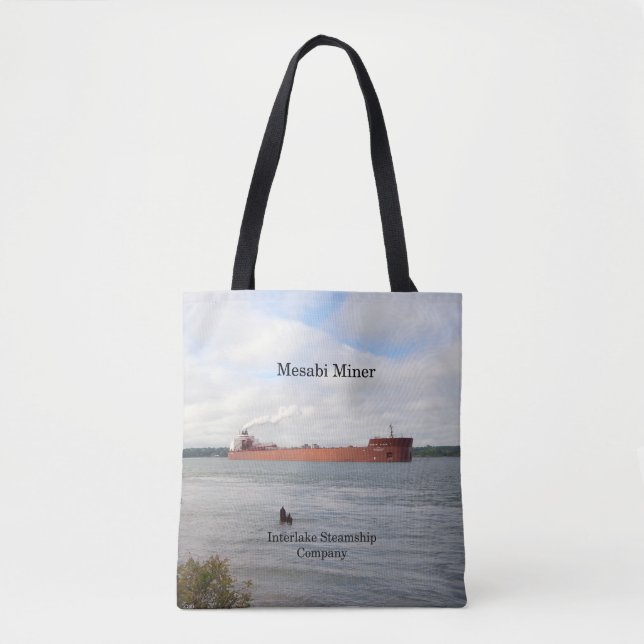 Mesabi Miner all over tote bag (Front)