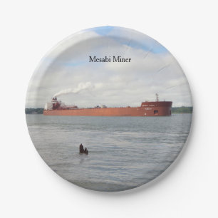 Mesabi Miner paper plate