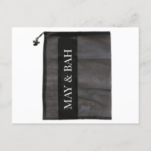 Mesh Bag, Polyester Mesh Bag, Logo Print Mesh Bag Postcard