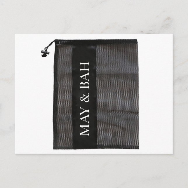 Mesh Bag, Polyester Mesh Bag, Logo Print Mesh Bag Postcard (Front)