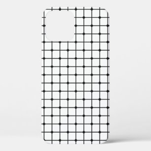 Mesh pattern monochrome geometric iPhone 12 case
