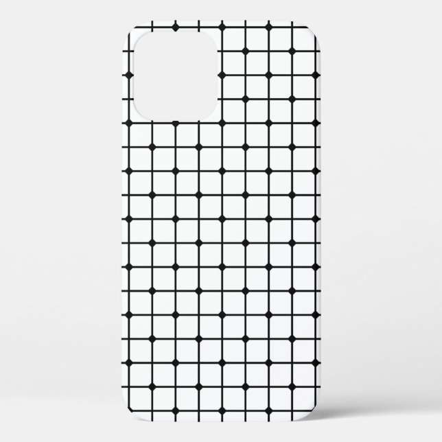 Mesh pattern monochrome geometric Case-Mate iPhone case (Back)