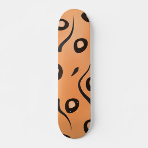 Mesh Wavy Line Pattern Skateboard