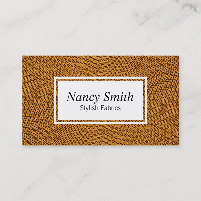 Meshing | Orange Business Card (Front)
