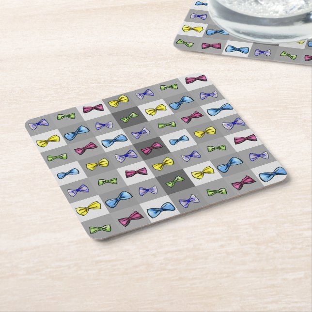 meshing square paper coaster (Angled)