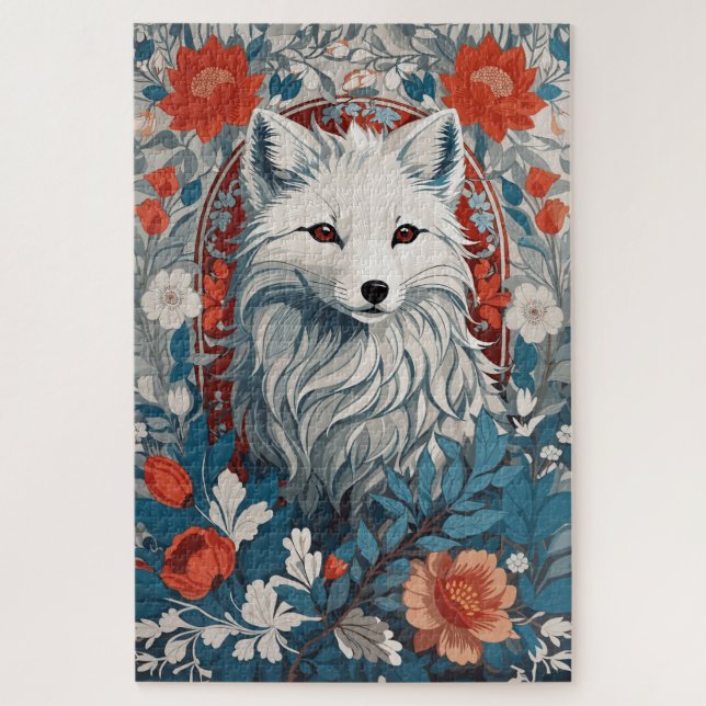 Mesmerising Artic Fox Wildlife  Jigsaw Puzzle (Vertical)
