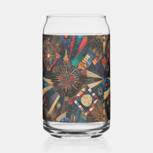 Mesmerising Azure "Ancient Indigenous Chronicles" Can Glass