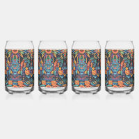 Mesmerising Blue "Epochal Symmetry" Can Glass Set