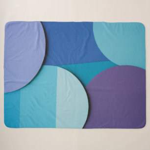 Mesmerising Circles Sherpa Blanket