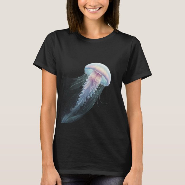Mesmerising Deep Sea Jellyfish T-Shirt Design (Front)