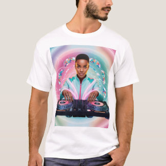 Mesmerising DJ Kaleidoscope Design T-Shirt