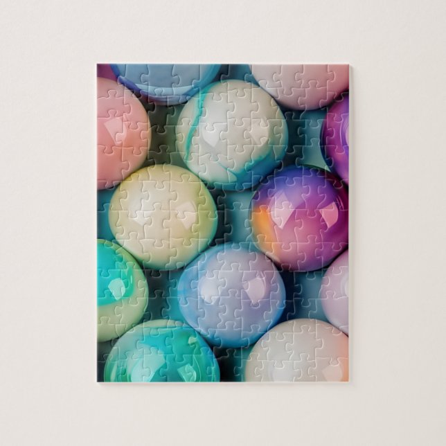 Mesmerising Glass Balls in Calming Pastel Colours Jigsaw Puzzle (Vertical)