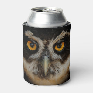 Mesmerising Golden Eyes of a Spectacled Owl Can Cooler