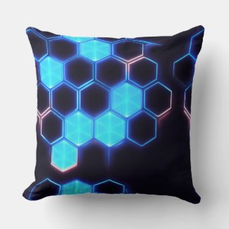 Mesmerising Holographic Cyberpunk Hexagon Tiles